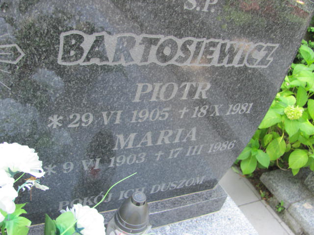 Piotr Bartosiewicz 1905 Lubin - Grobonet - Wyszukiwarka osób pochowanych