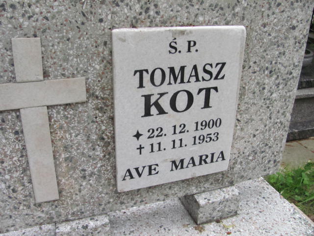 Tomasz Kot 1900 Lubin - Grobonet - Wyszukiwarka osób pochowanych