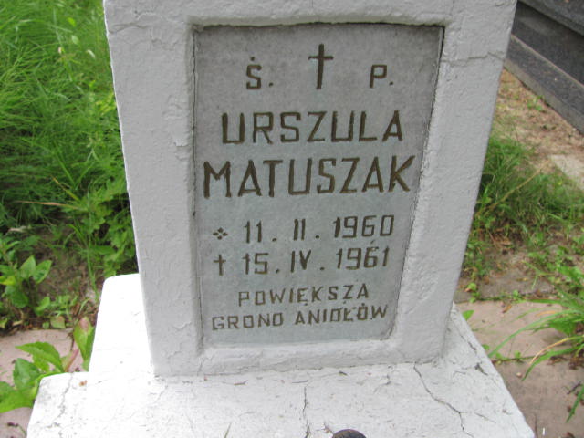Urszula Matuszak 1960 Lubin - Grobonet - Wyszukiwarka osób pochowanych