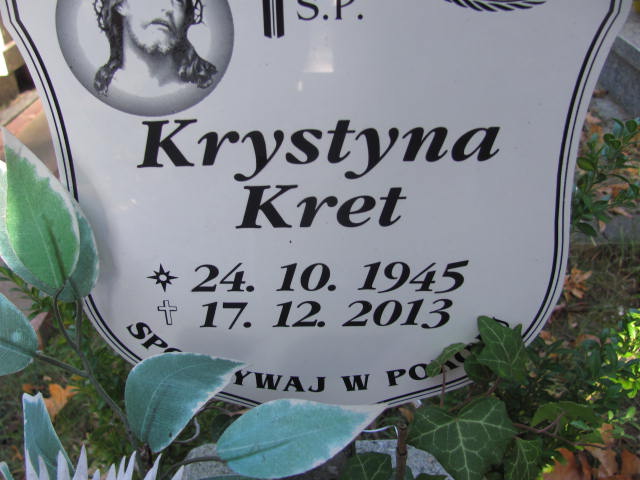Krystyna Kret 1945 Lubin - Grobonet - Wyszukiwarka osób pochowanych