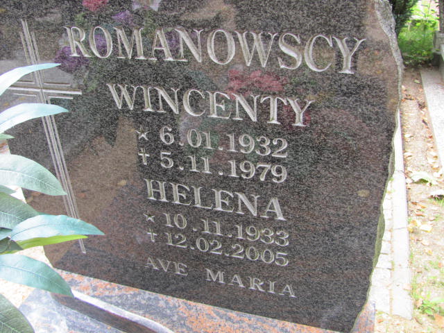 Wincenty Romanowski 1932 Lubin - Grobonet - Wyszukiwarka osób pochowanych