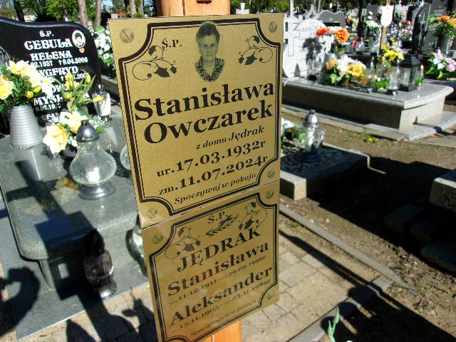 Stanisława Owczarek 1932 Lubin - Grobonet - Wyszukiwarka osób pochowanych