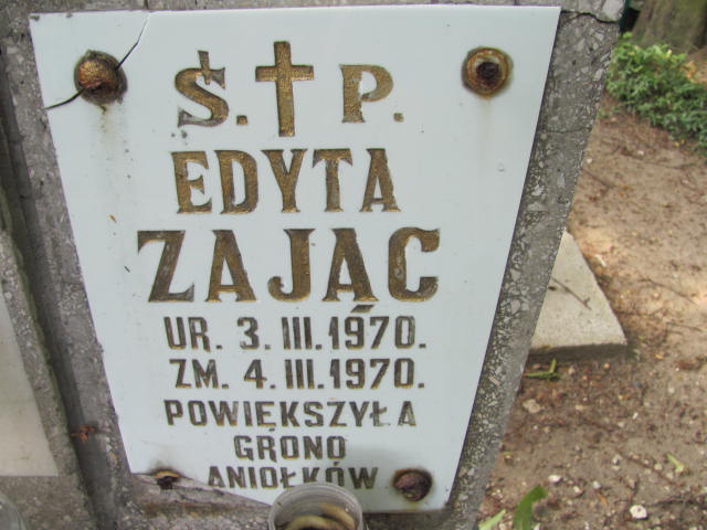 Edyta Zając 1970 Lubin - Grobonet - Wyszukiwarka osób pochowanych