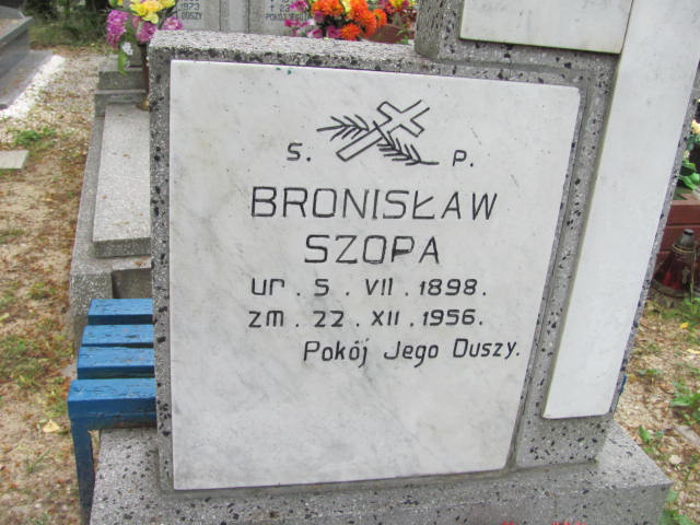 Bronisław Szopa 1898 Lubin - Grobonet - Wyszukiwarka osób pochowanych