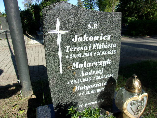 Małgorzata Mularczyk 1973 Lubin - Grobonet - Wyszukiwarka osób pochowanych