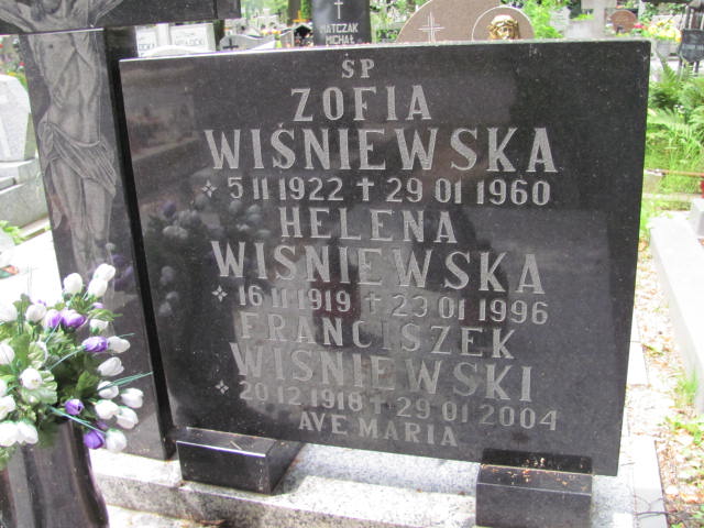 Zofia Wiśniewska 1922 Lubin - Grobonet - Wyszukiwarka osób pochowanych