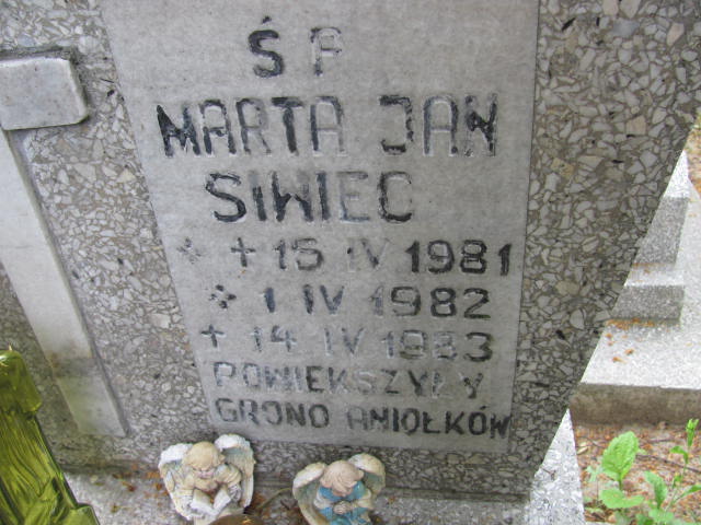 Marta Siwiec 1982 Lubin - Grobonet - Wyszukiwarka osób pochowanych