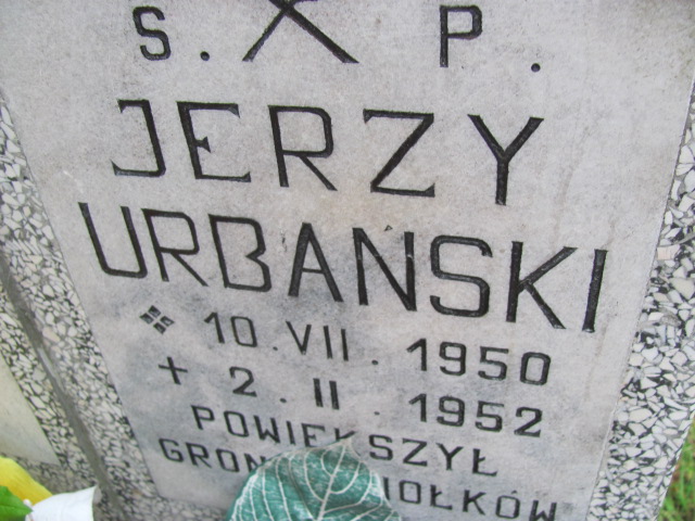Jerzy Urbański 1950 Lubin - Grobonet - Wyszukiwarka osób pochowanych