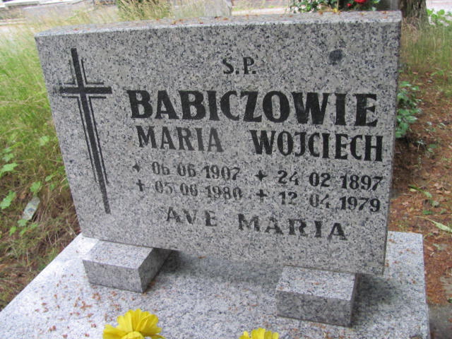 Wojciech Babicz 1897 Lubin - Grobonet - Wyszukiwarka osób pochowanych