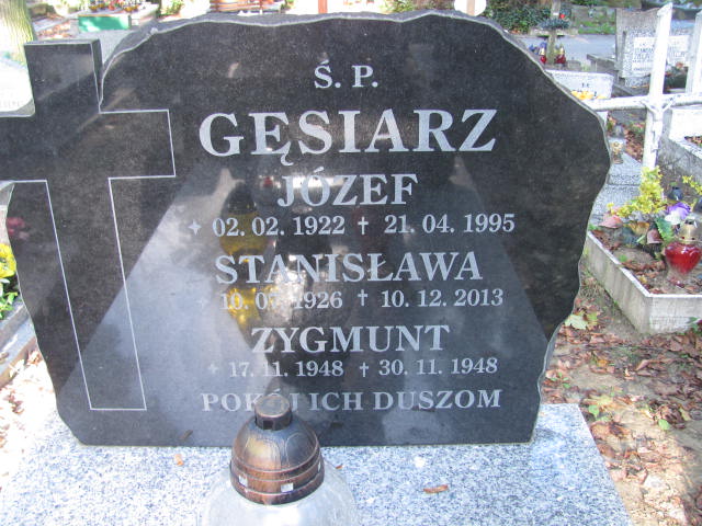 Stanisława Gęsiarz 1926 Lubin - Grobonet - Wyszukiwarka osób pochowanych