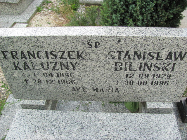 Franciszek Kałużny 1896 Lubin - Grobonet - Wyszukiwarka osób pochowanych