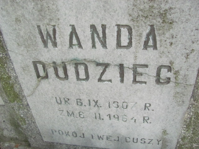 Wanda Dudziec 1907 Lubin - Grobonet - Wyszukiwarka osób pochowanych