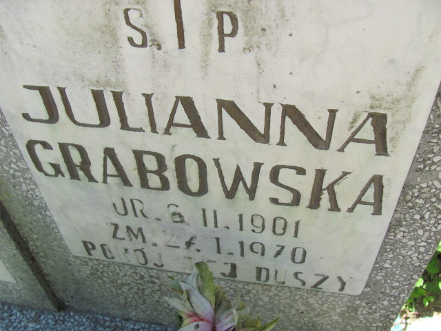 Julianna Grabowska 1901 Lubin - Grobonet - Wyszukiwarka osób pochowanych