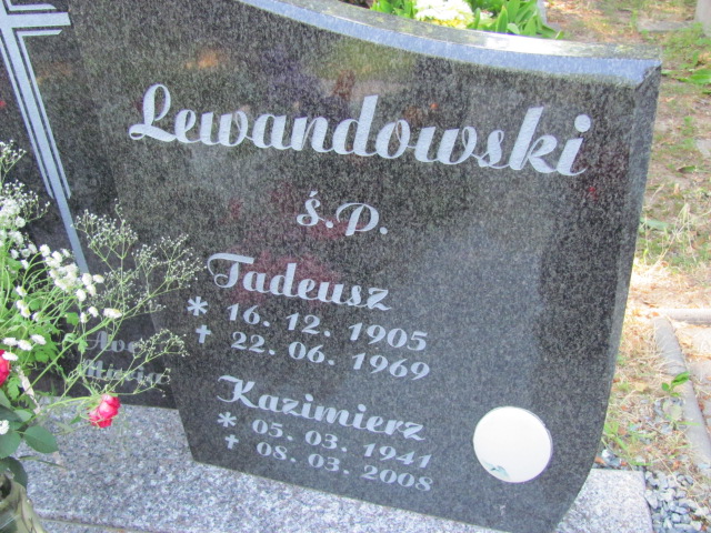 Tadeusz Lewandowski 1905 Lubin - Grobonet - Wyszukiwarka osób pochowanych