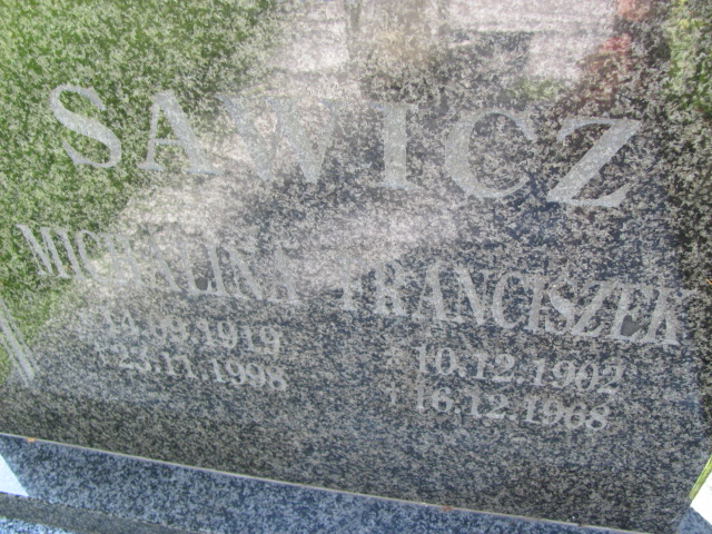 Franciszek Sawicz 1902 Lubin - Grobonet - Wyszukiwarka osób pochowanych