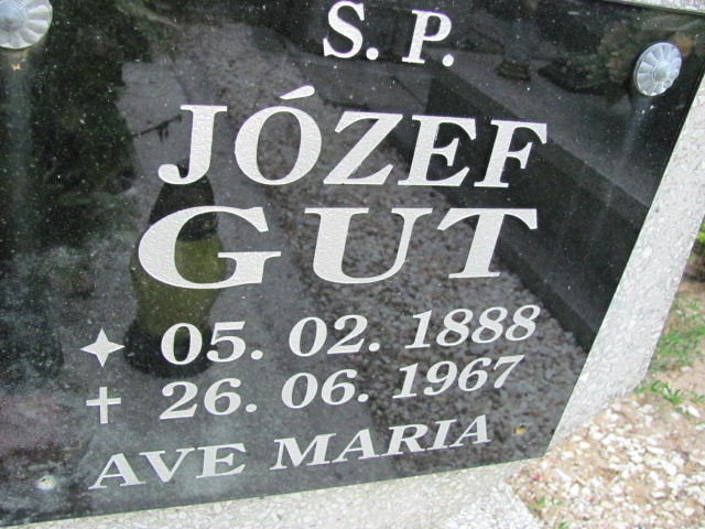 Józef Gut 1888 Lubin - Grobonet - Wyszukiwarka osób pochowanych
