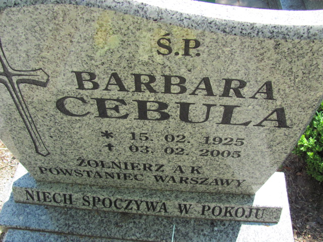 Ewelina Barbara Cebula 1925 Lubin - Grobonet - Wyszukiwarka osób pochowanych