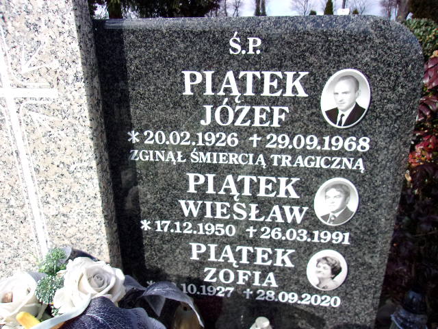 Zofia Piątek 1927 Lubin - Grobonet - Wyszukiwarka osób pochowanych