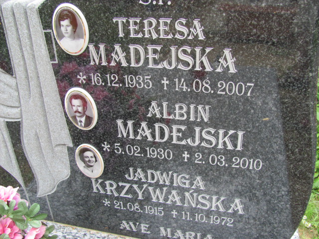 Teresa Madejska 1935 Lubin - Grobonet - Wyszukiwarka osób pochowanych