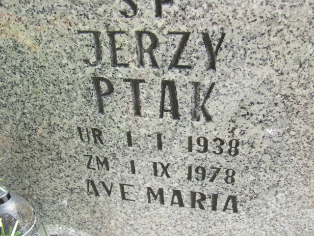 Jerzy Ptak 1938 Lubin - Grobonet - Wyszukiwarka osób pochowanych