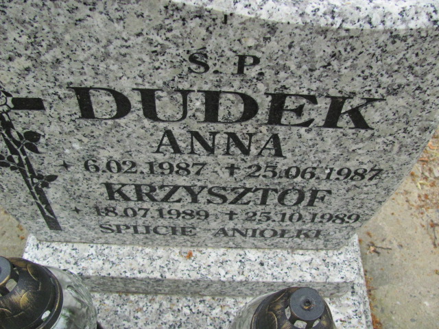 Anna Maria Dudek 1987 Lubin - Grobonet - Wyszukiwarka osób pochowanych