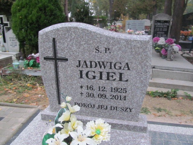 Jadwiga Igiel 1925 Lubin - Grobonet - Wyszukiwarka osób pochowanych