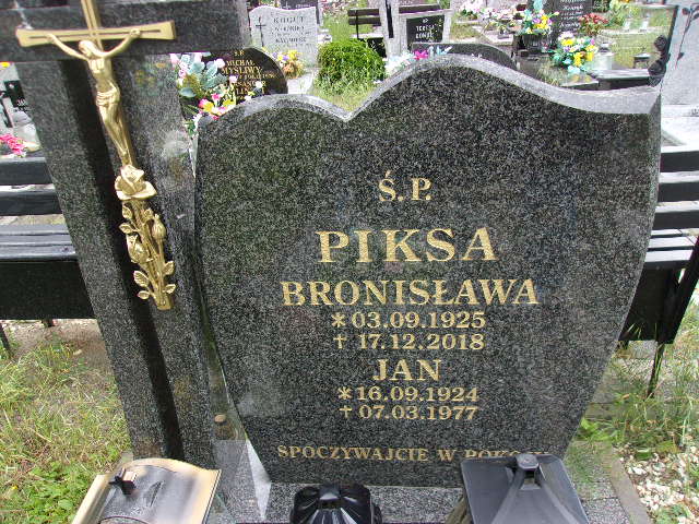Bronisława Piksa 1925 Lubin - Grobonet - Wyszukiwarka osób pochowanych