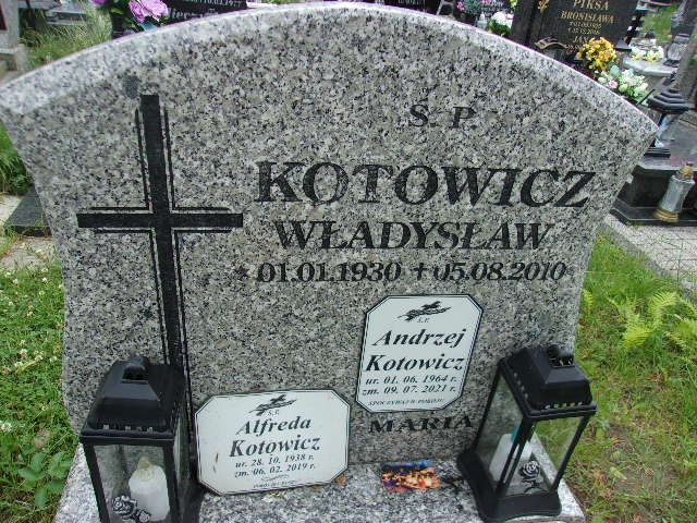 Andrzej Kotowicz 1964 Lubin - Grobonet - Wyszukiwarka osób pochowanych