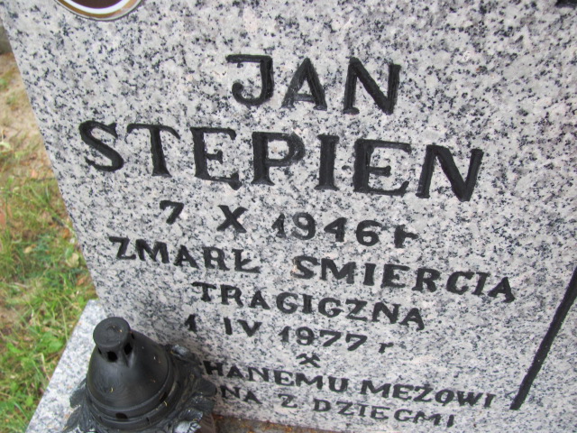 Jan Stępień 1946 Lubin - Grobonet - Wyszukiwarka osób pochowanych