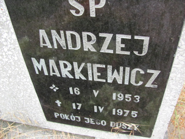 Andrzej Markiewicz 1953 Lubin - Grobonet - Wyszukiwarka osób pochowanych