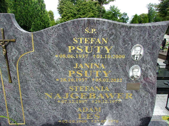 Janina Psuty 1937 Lubin - Grobonet - Wyszukiwarka osób pochowanych
