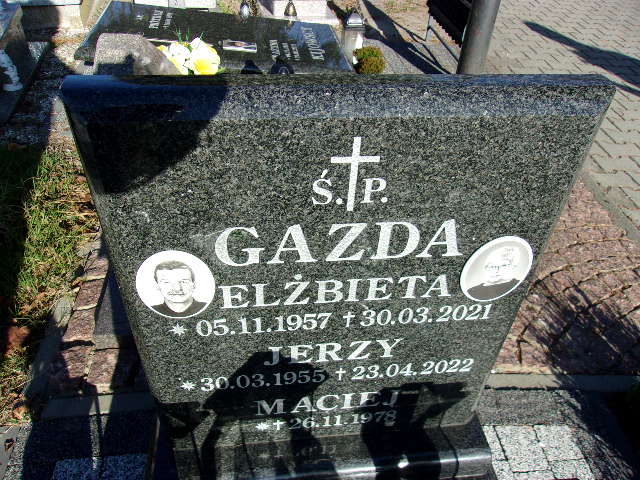 Maciej Gazda 1978 Lubin - Grobonet - Wyszukiwarka osób pochowanych