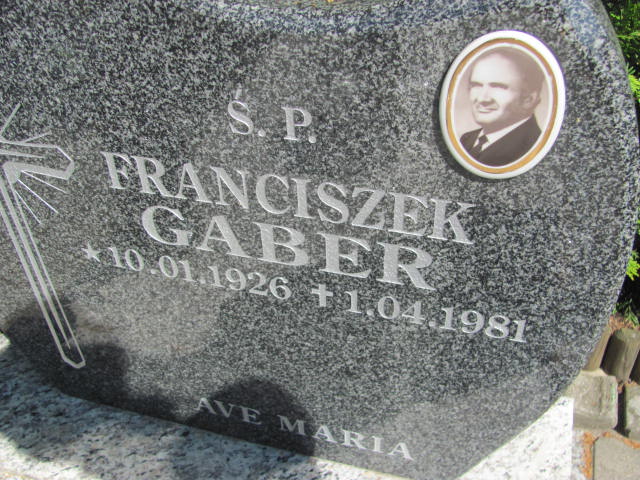 Franciszek Gaber 1926 Lubin - Grobonet - Wyszukiwarka osób pochowanych