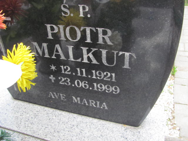 Piotr Malkut 1921 Lubin - Grobonet - Wyszukiwarka osób pochowanych