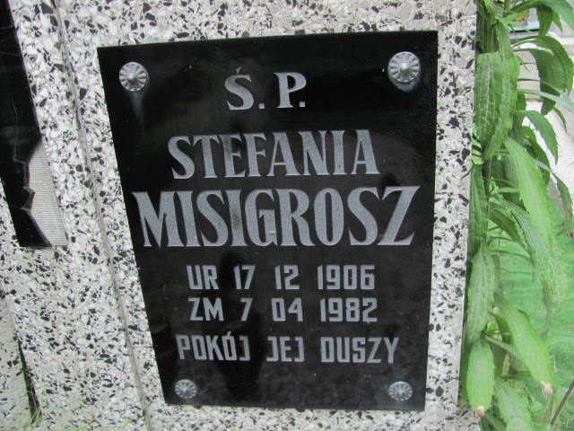 Stefania Misigrosz 1906 Lubin - Grobonet - Wyszukiwarka osób pochowanych