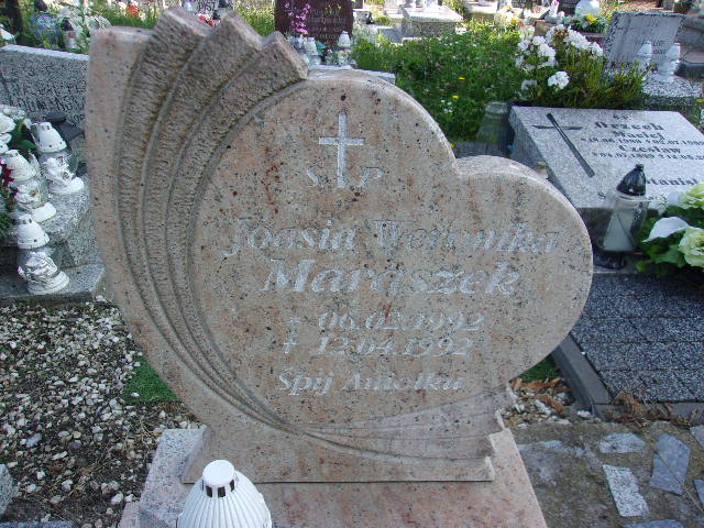 Joanna Weronika Maraszek 1992 Lubin - Grobonet - Wyszukiwarka osób pochowanych
