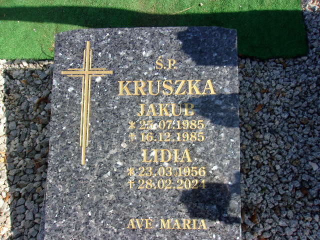 Jakub Kruszka 1985 Lubin - Grobonet - Wyszukiwarka osób pochowanych
