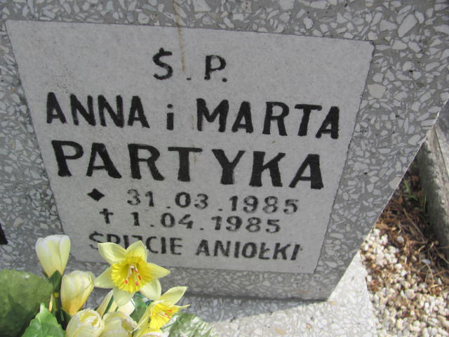 Marta Partyka 1985 Lubin - Grobonet - Wyszukiwarka osób pochowanych