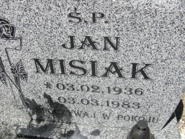 Jan Misiak 1936 Lubin - Grobonet - Wyszukiwarka osób pochowanych