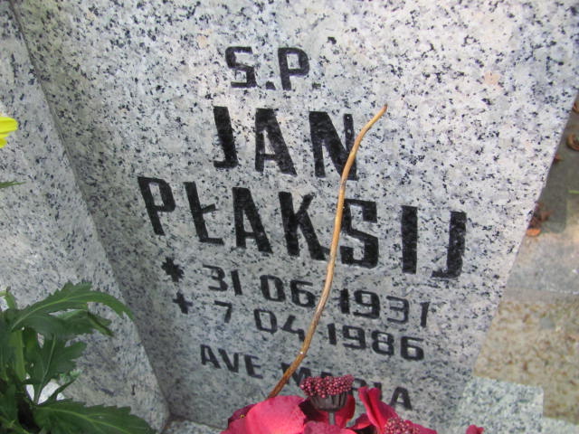 Czesław Płaksij 1960 Lubin - Grobonet - Wyszukiwarka osób pochowanych