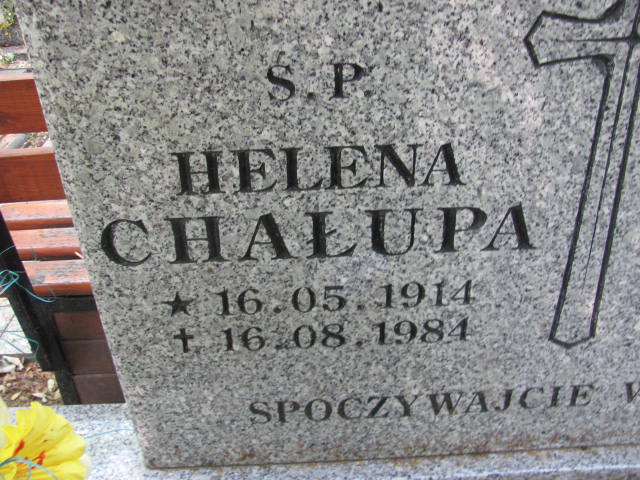 Helena Chałupa 1914 Lubin - Grobonet - Wyszukiwarka osób pochowanych