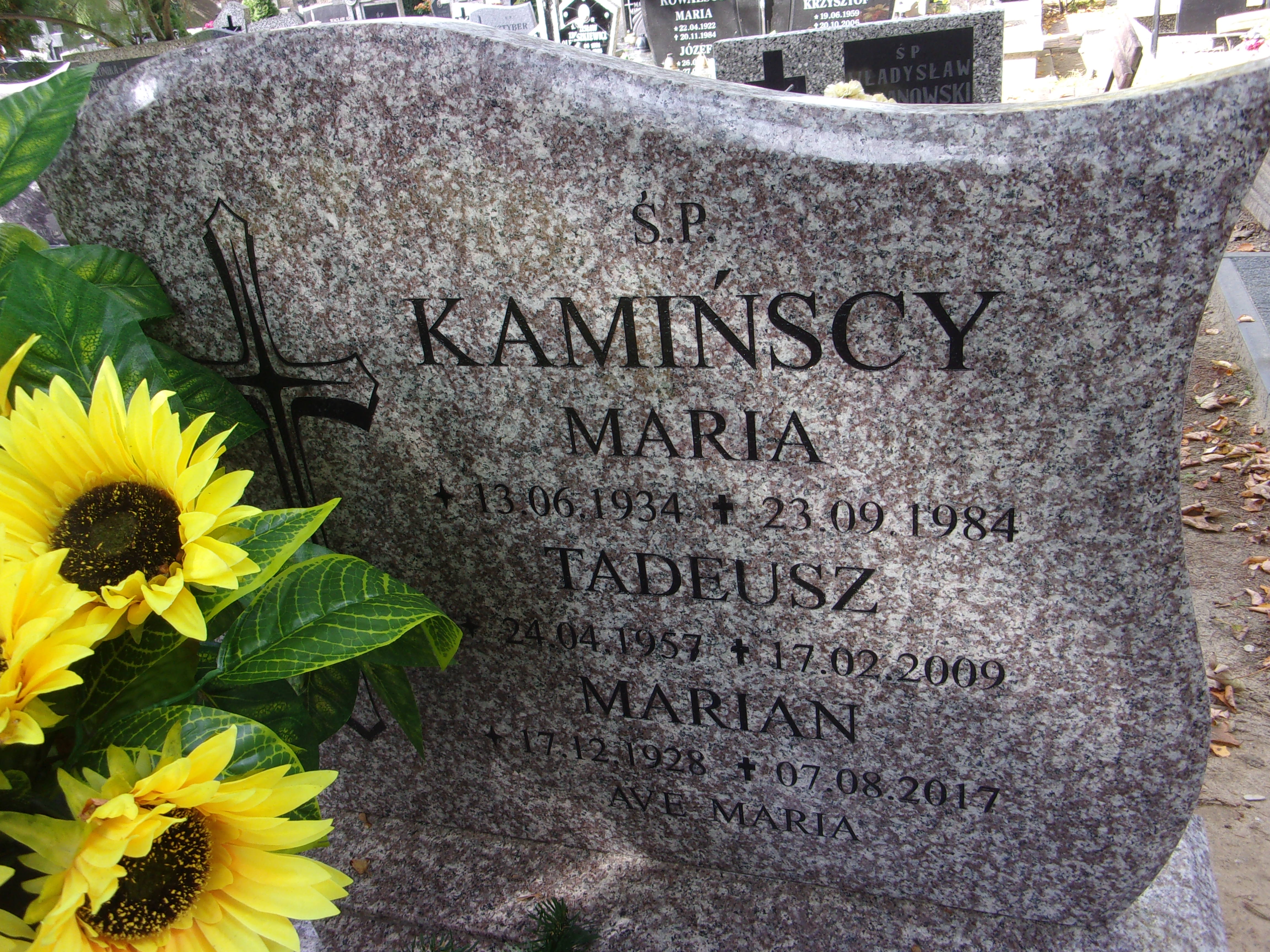 Marian Kamiński 1928 Lubin - Grobonet - Wyszukiwarka osób pochowanych