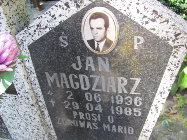 Jan Magdziarz 1936 Lubin - Grobonet - Wyszukiwarka osób pochowanych