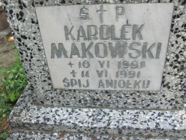 Karol Makowski 1991 Lubin - Grobonet - Wyszukiwarka osób pochowanych