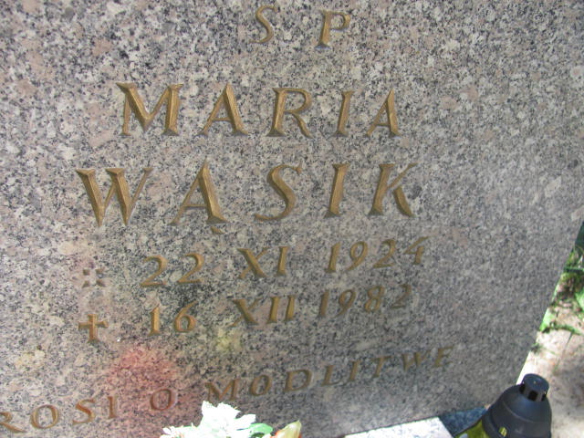 Maria Wąsik 1924 Lubin - Grobonet - Wyszukiwarka osób pochowanych
