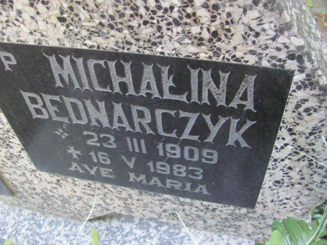 Michalina Bednarczyk 1909 Lubin - Grobonet - Wyszukiwarka osób pochowanych