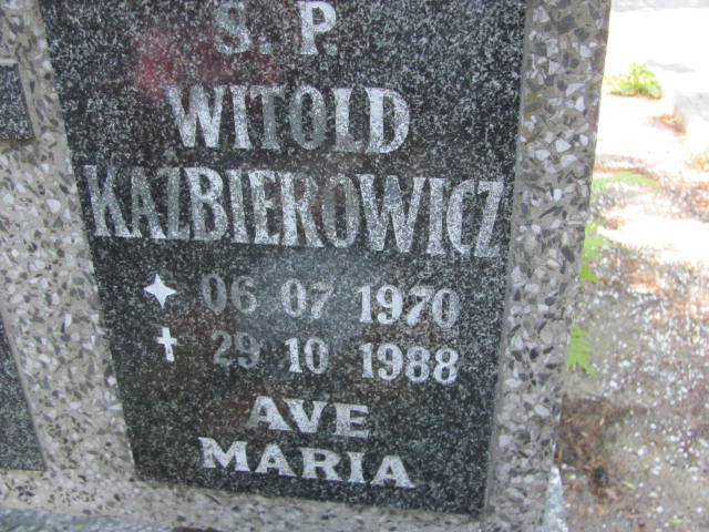 Krzysztof Kaźbierowicz 1978 Lubin - Grobonet - Wyszukiwarka osób pochowanych