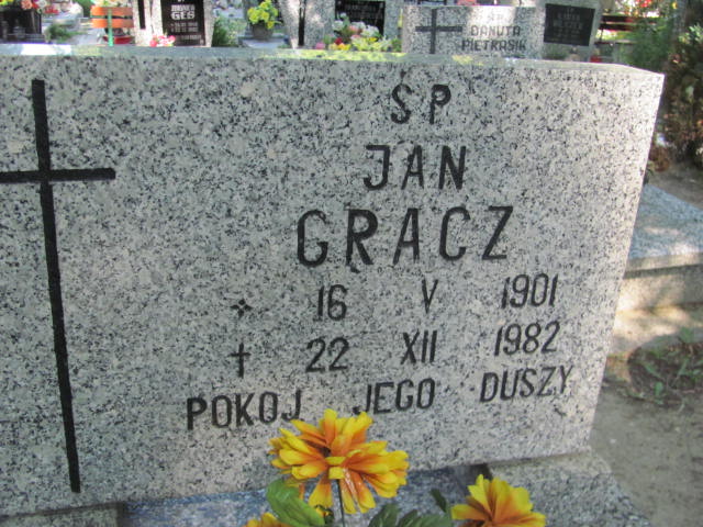 Jan Gracz 1901 Lubin - Grobonet - Wyszukiwarka osób pochowanych