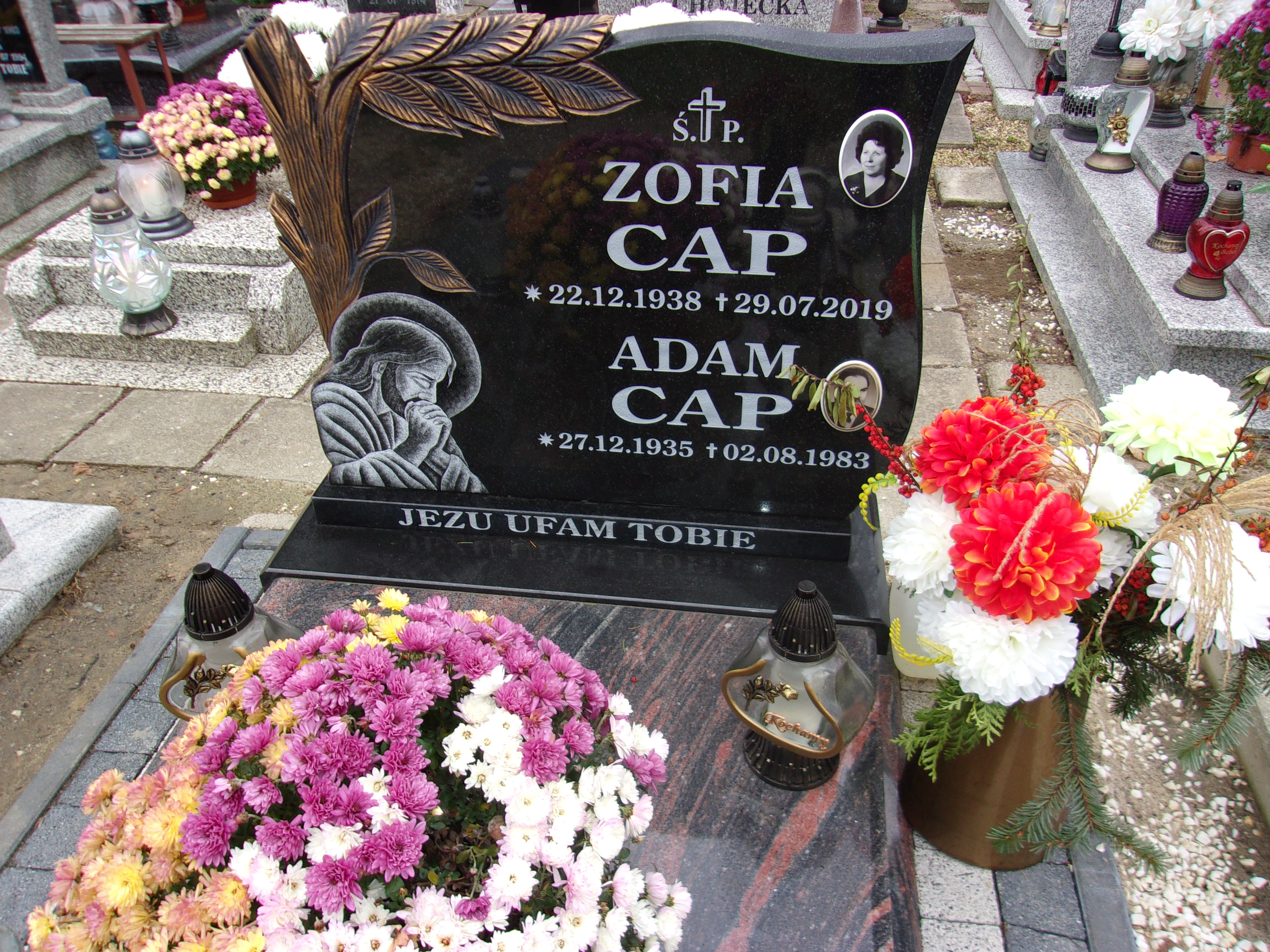 Zofia Cap 1938 Lubin - Grobonet - Wyszukiwarka osób pochowanych
