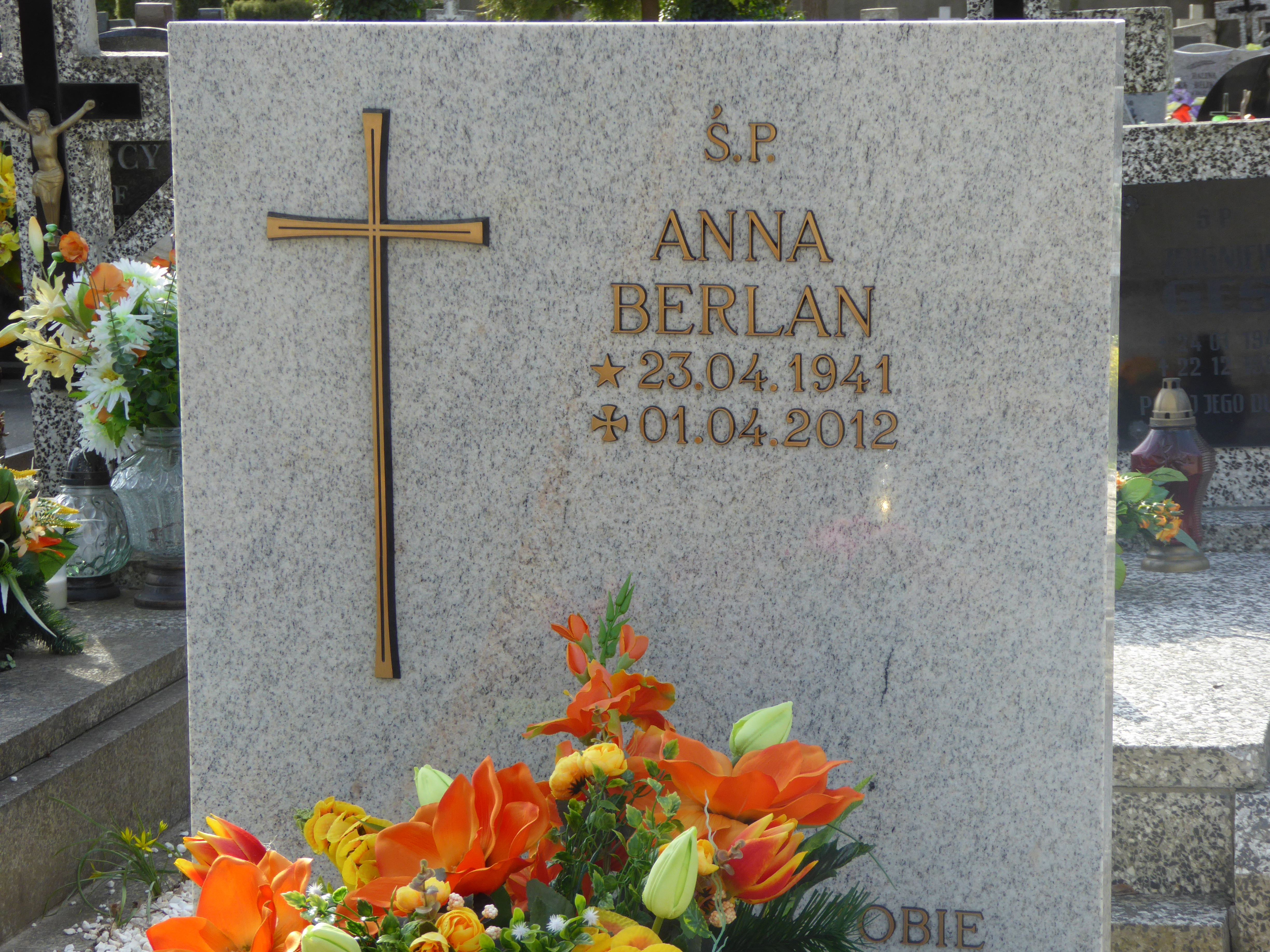 Anna Berlan 1941 Lubin - Grobonet - Wyszukiwarka osób pochowanych